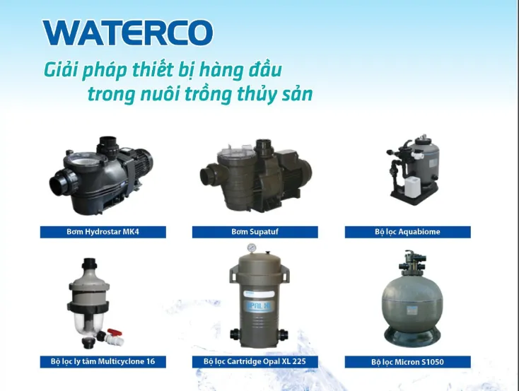 Waterco: Giải pháp thiết bị hàng đầu trong nuôi trồng thủy sản