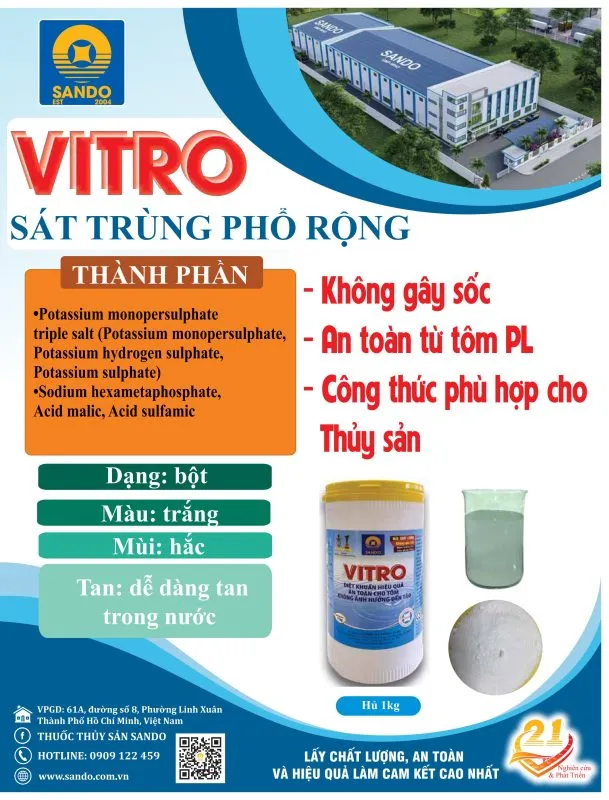 Sando: VITRO sát trùng phổ rộng